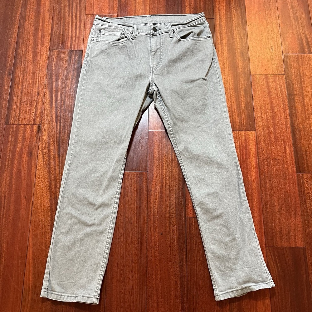 Levis Jeans Mens 34x30 FITS 34x29 511 Slim Fit Gray Workwear Casual Streetwear